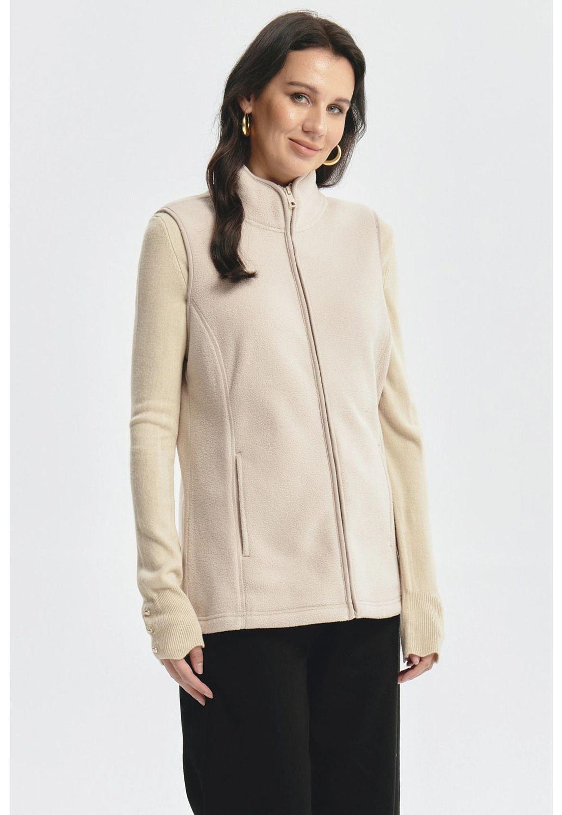 Polar Mujer Básico Beige - lll-1