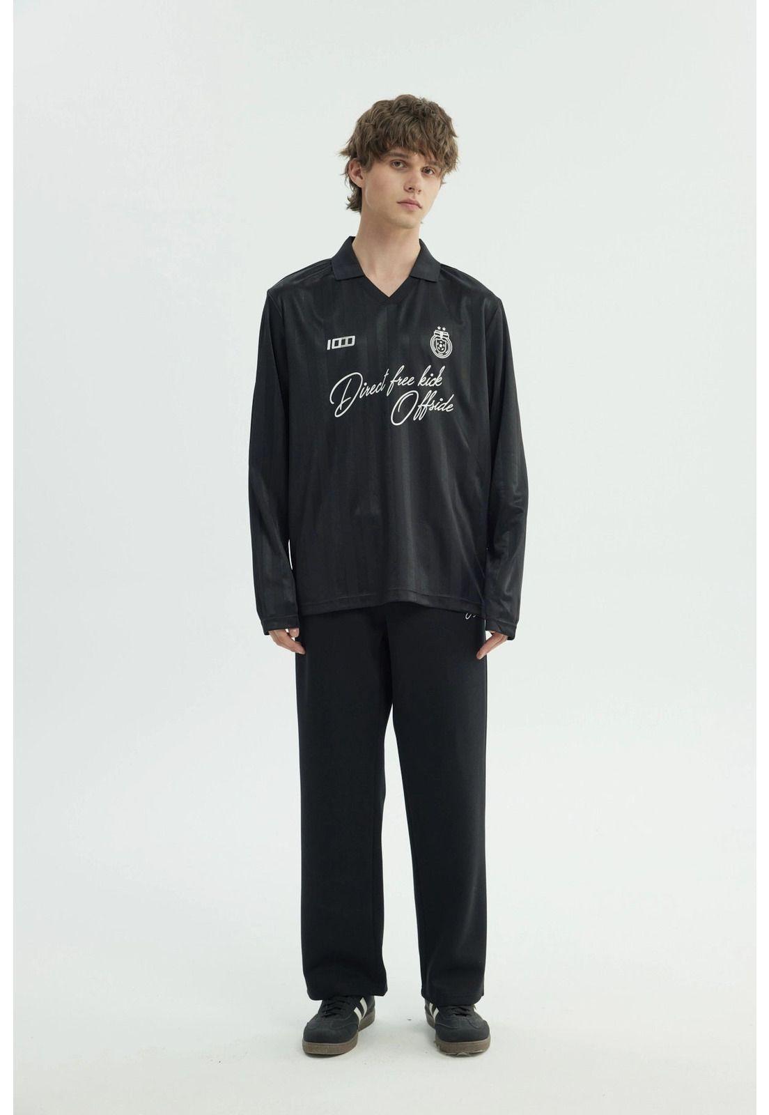 Polera Hombre Oversize Negro - lV-3