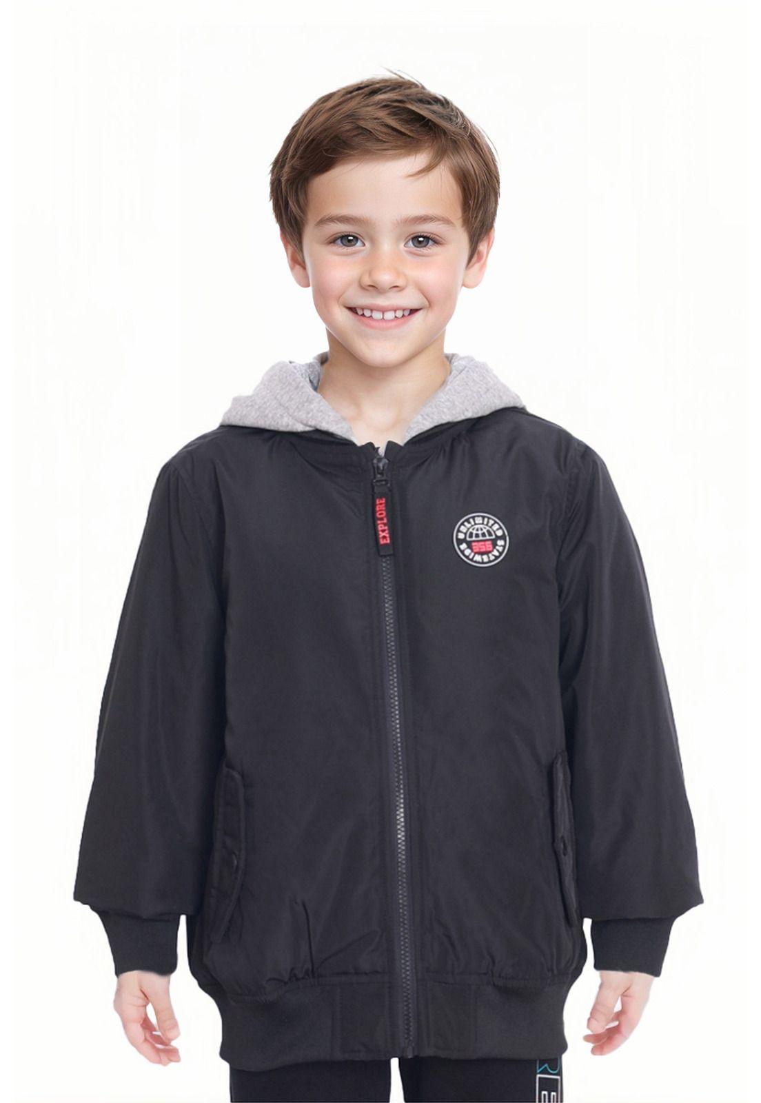 Chaqueta Niño Bomber Negro - lV-0