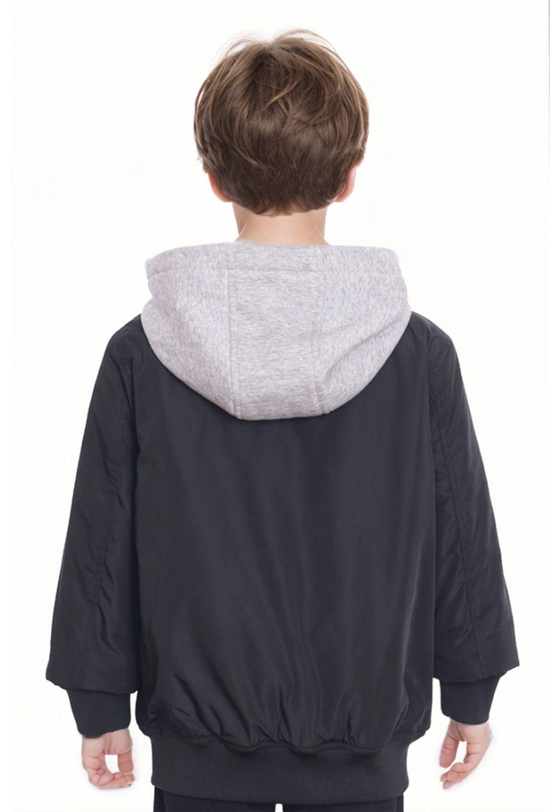 Chaqueta Niño Bomber Negro - lV-1