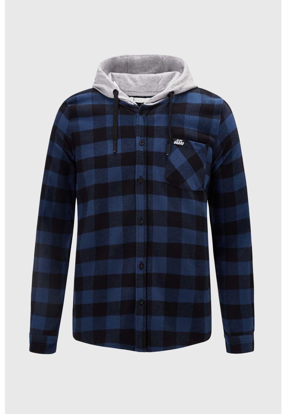 Camisa Niño Escocesa Petróleo-0