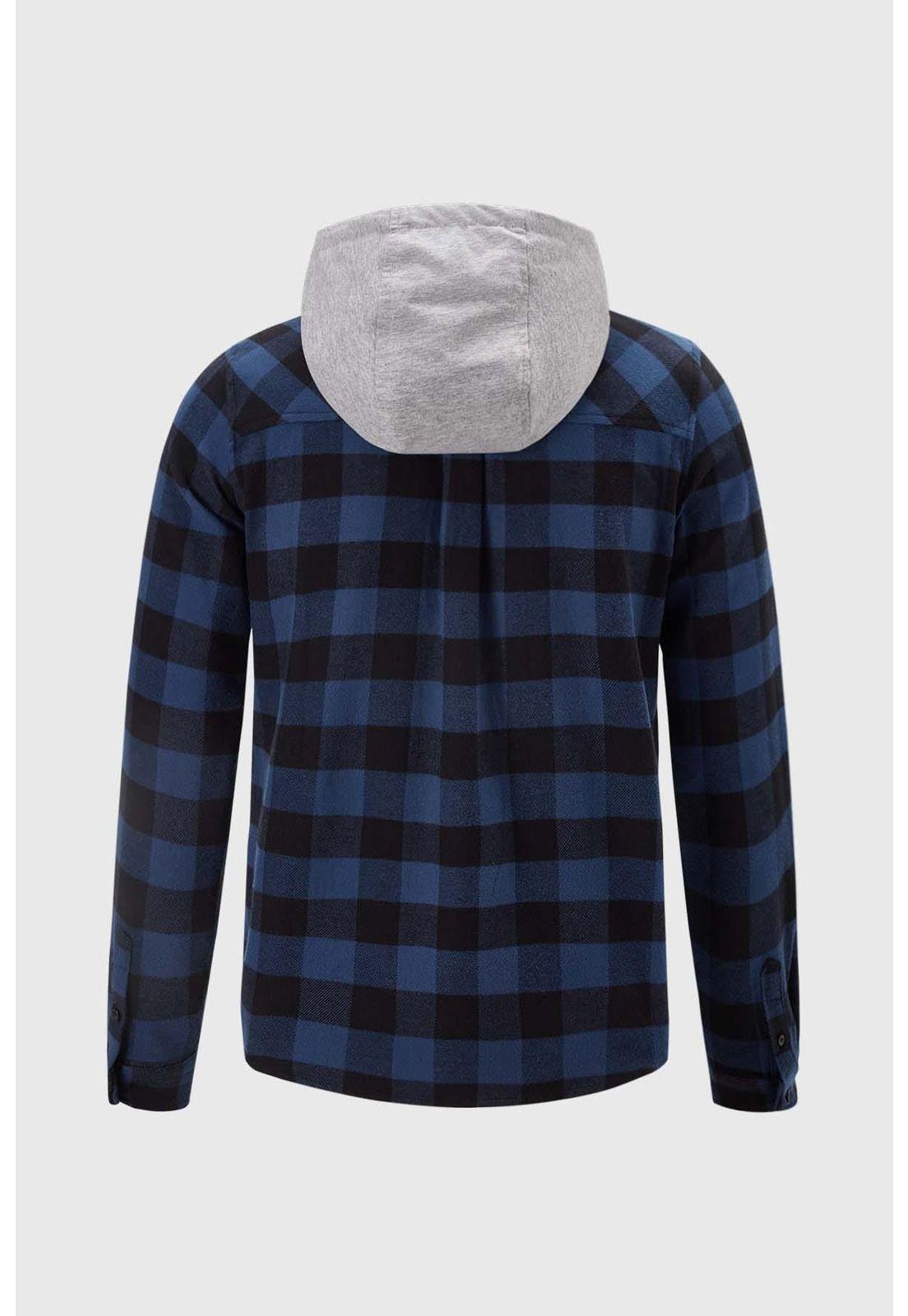 Camisa Niño Escocesa Petróleo-1