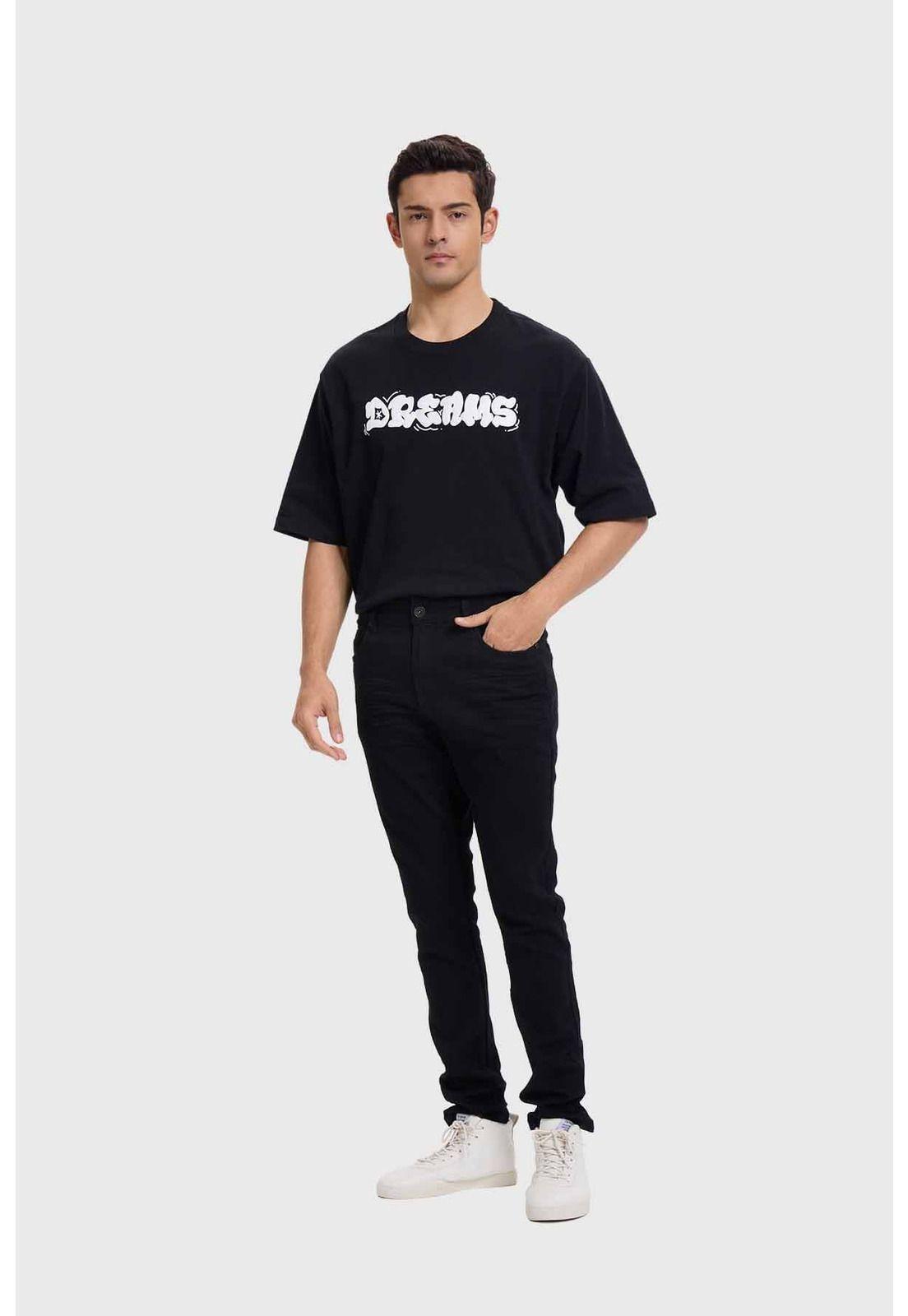 Jeans Hombre Slim Negro - V-3