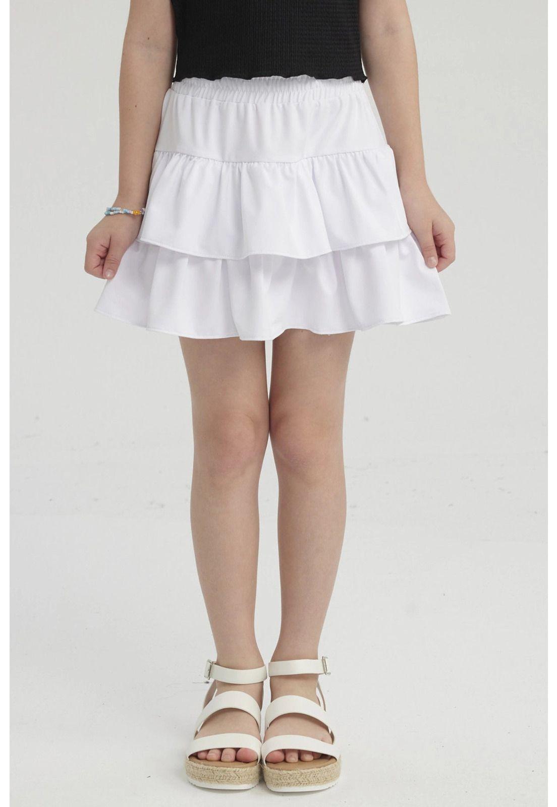 Falda Niña Vuelos Blanco-0