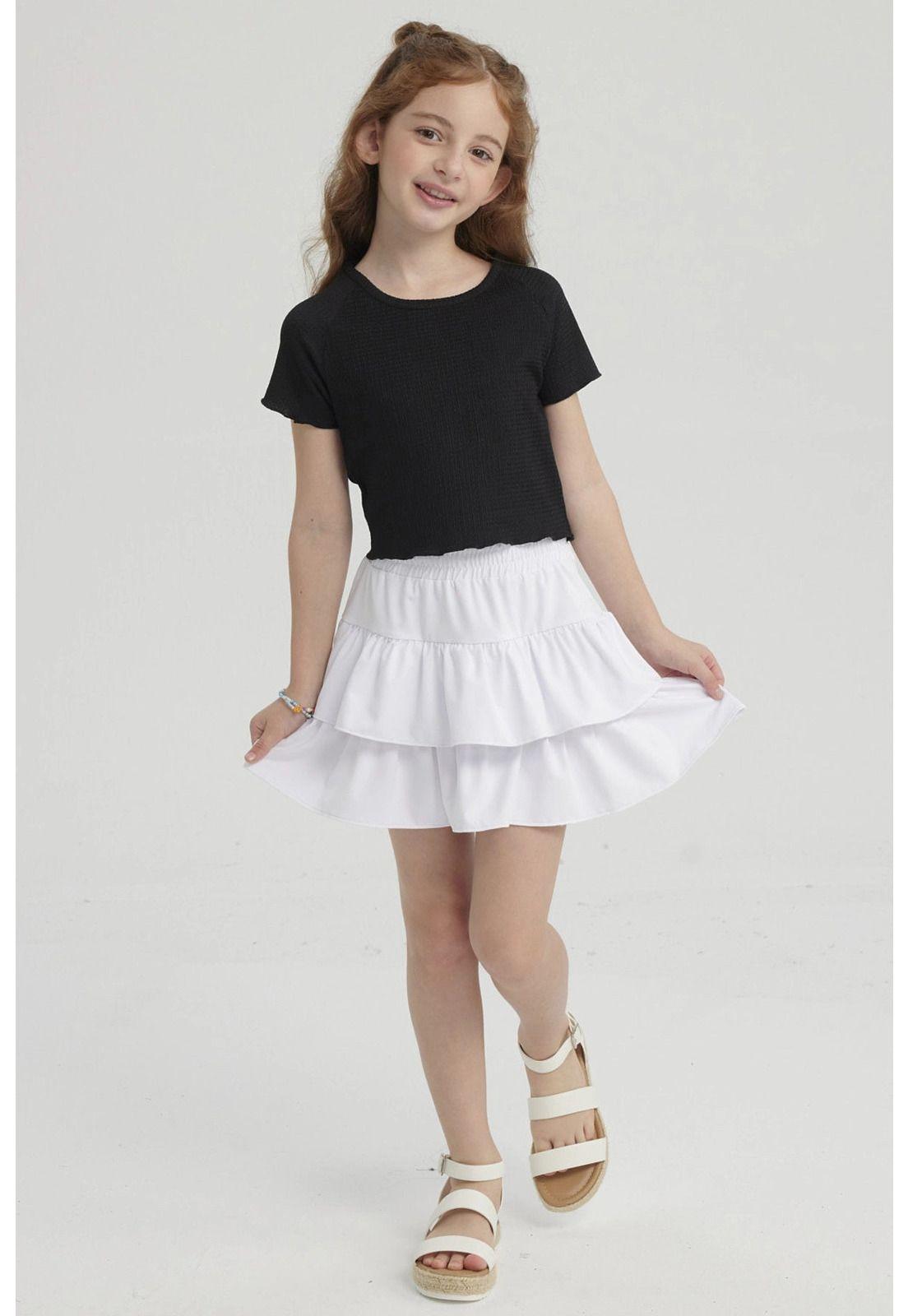 Falda Niña Vuelos Blanco-3