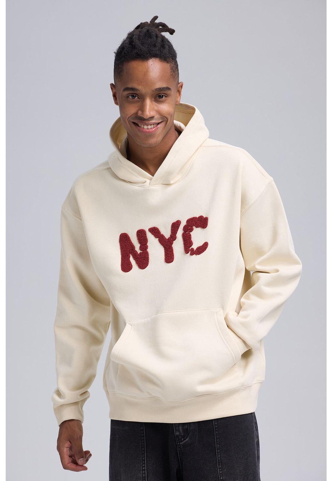 Polerón Hombre Hoodie Beige-0