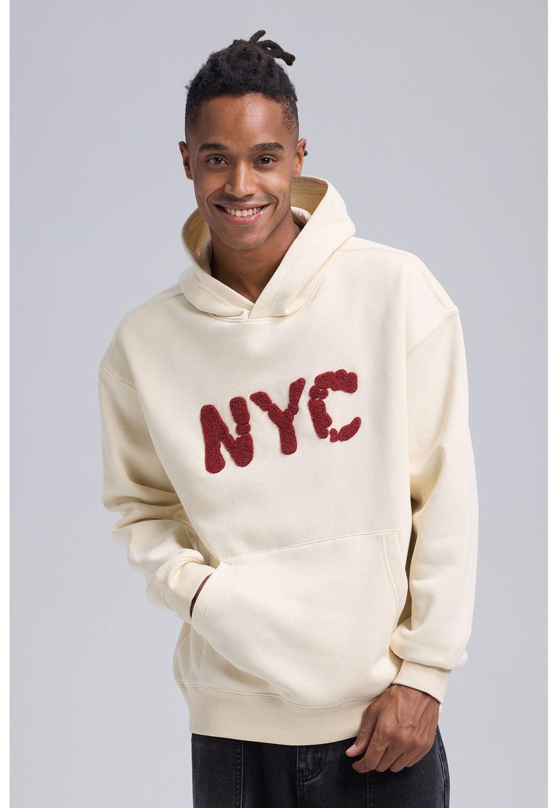 Polerón Hombre Hoodie Beige-1