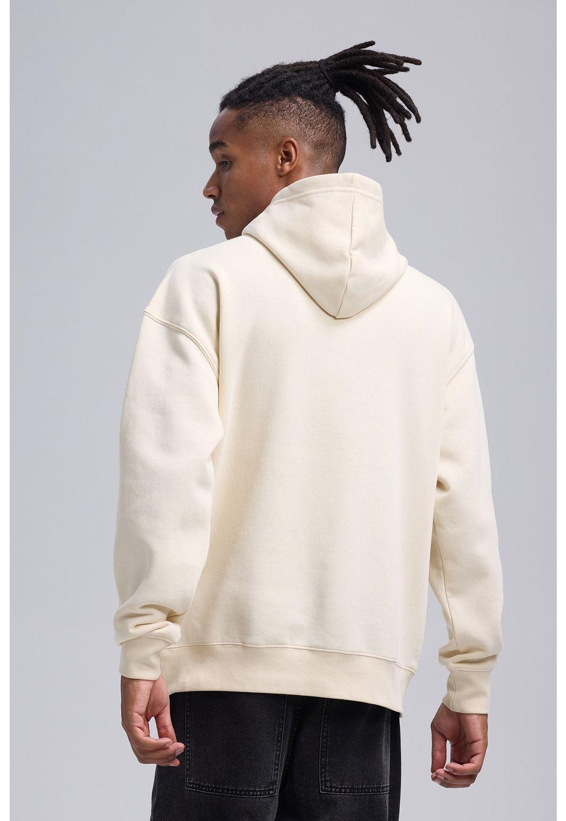 Polerón Hombre Hoodie Beige-2