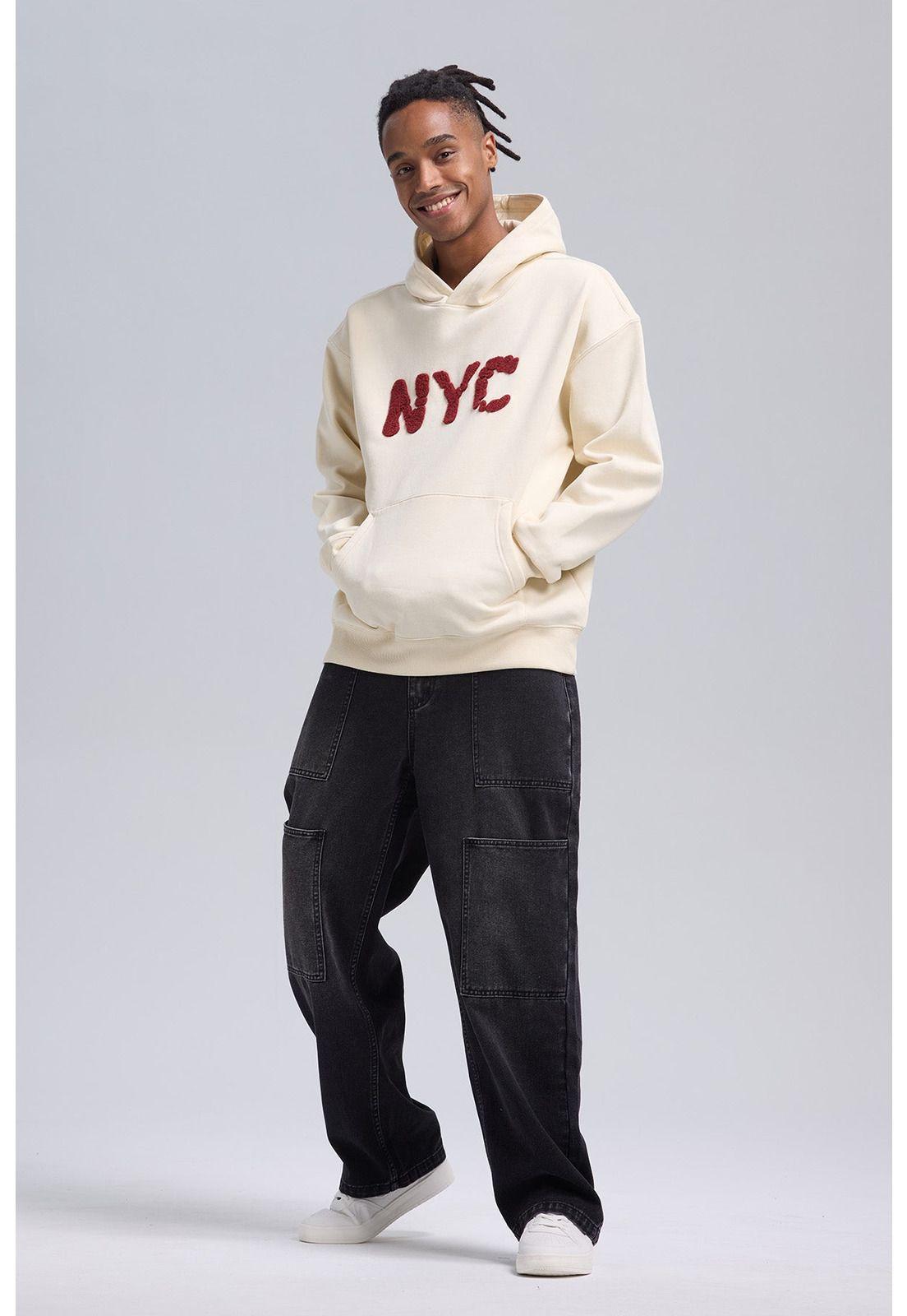 Polerón Hombre Hoodie Beige-3