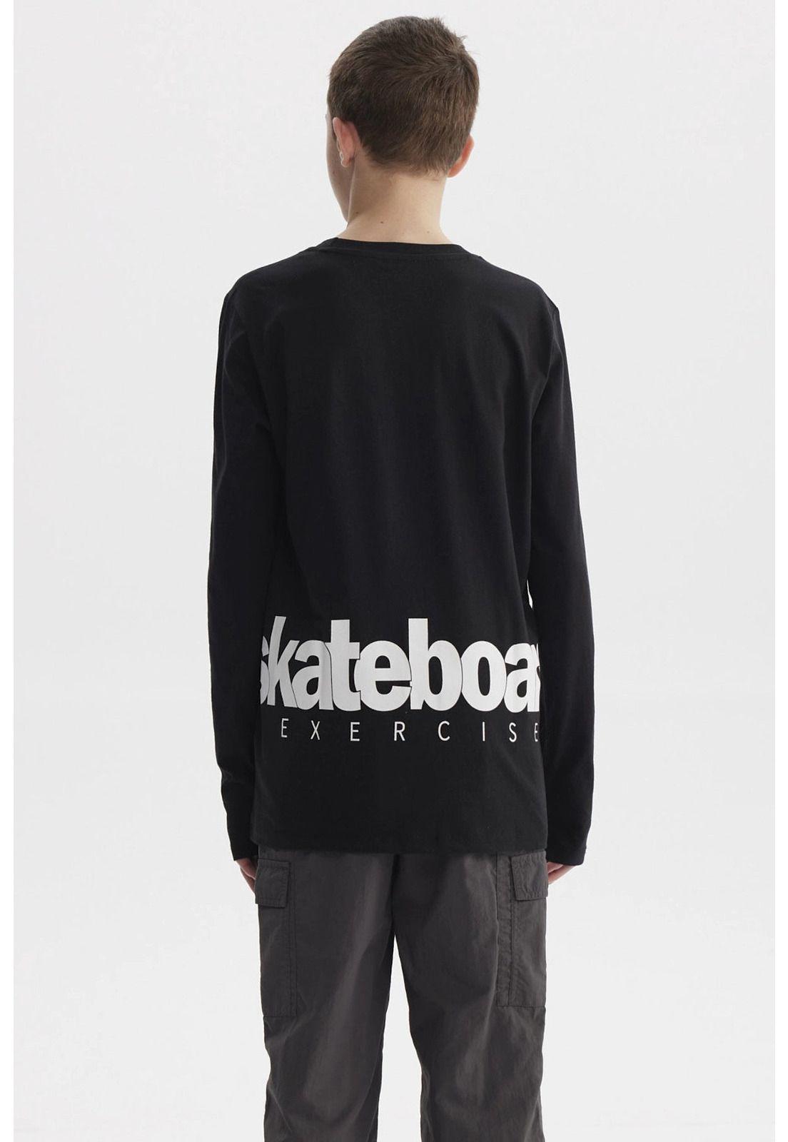 Polera Niño Print Negro - ll-1