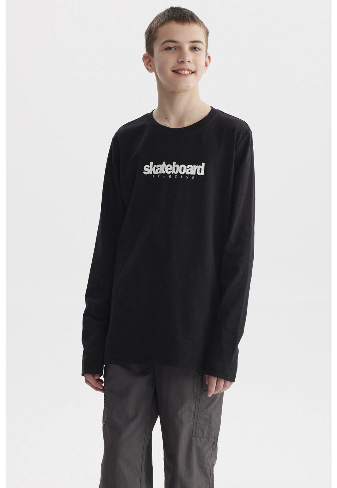 Polera Niño Print Negro - ll-2