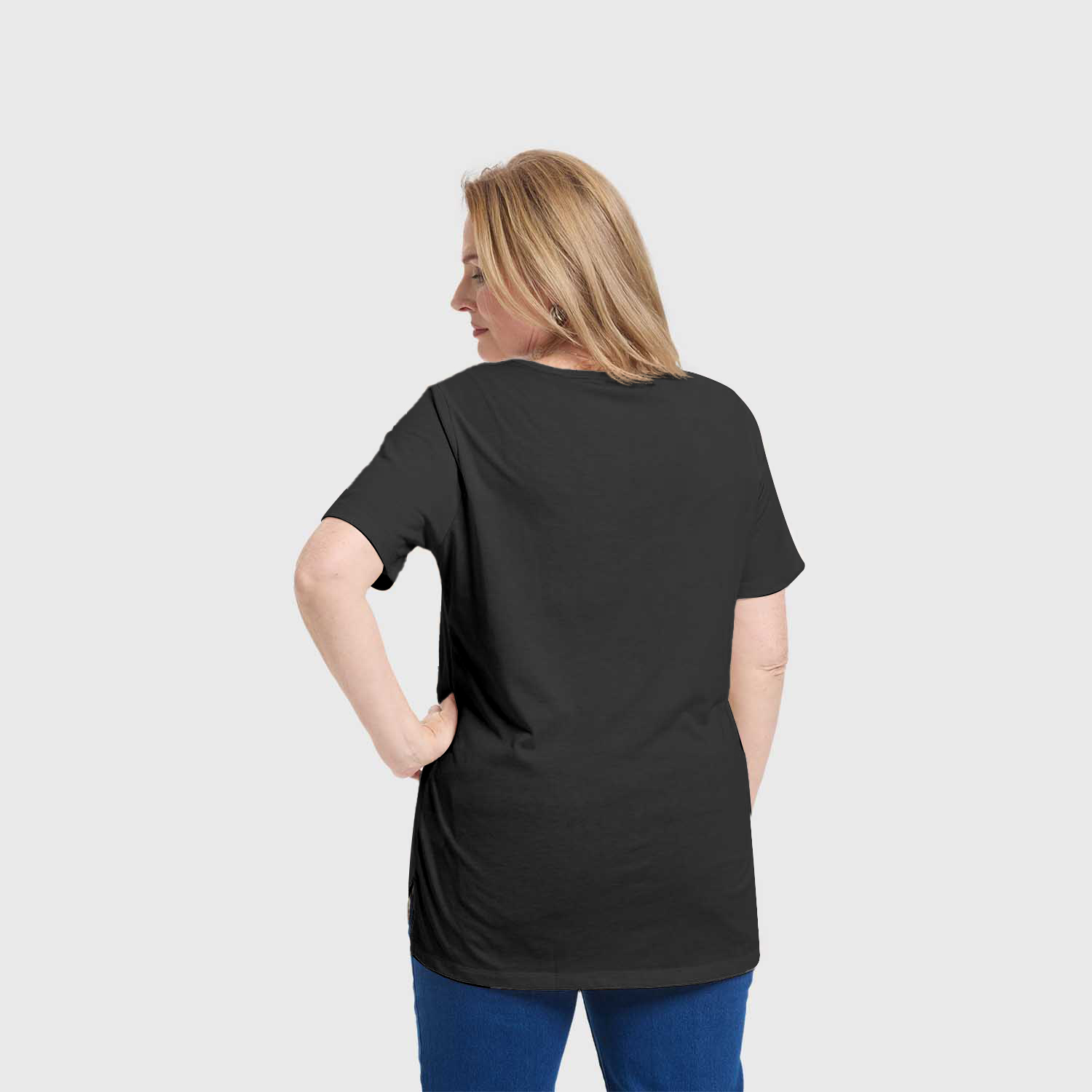 Polera Mujer Escote Recogido Negro Fashion's Park-2