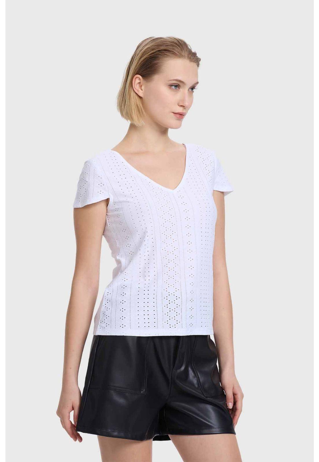 Polera Mujer Espalda Rebajada Blanco-1