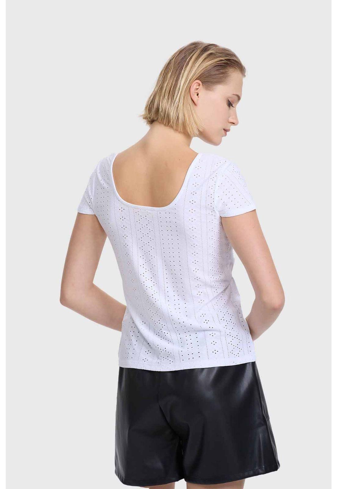 Polera Mujer Espalda Rebajada Blanco-2