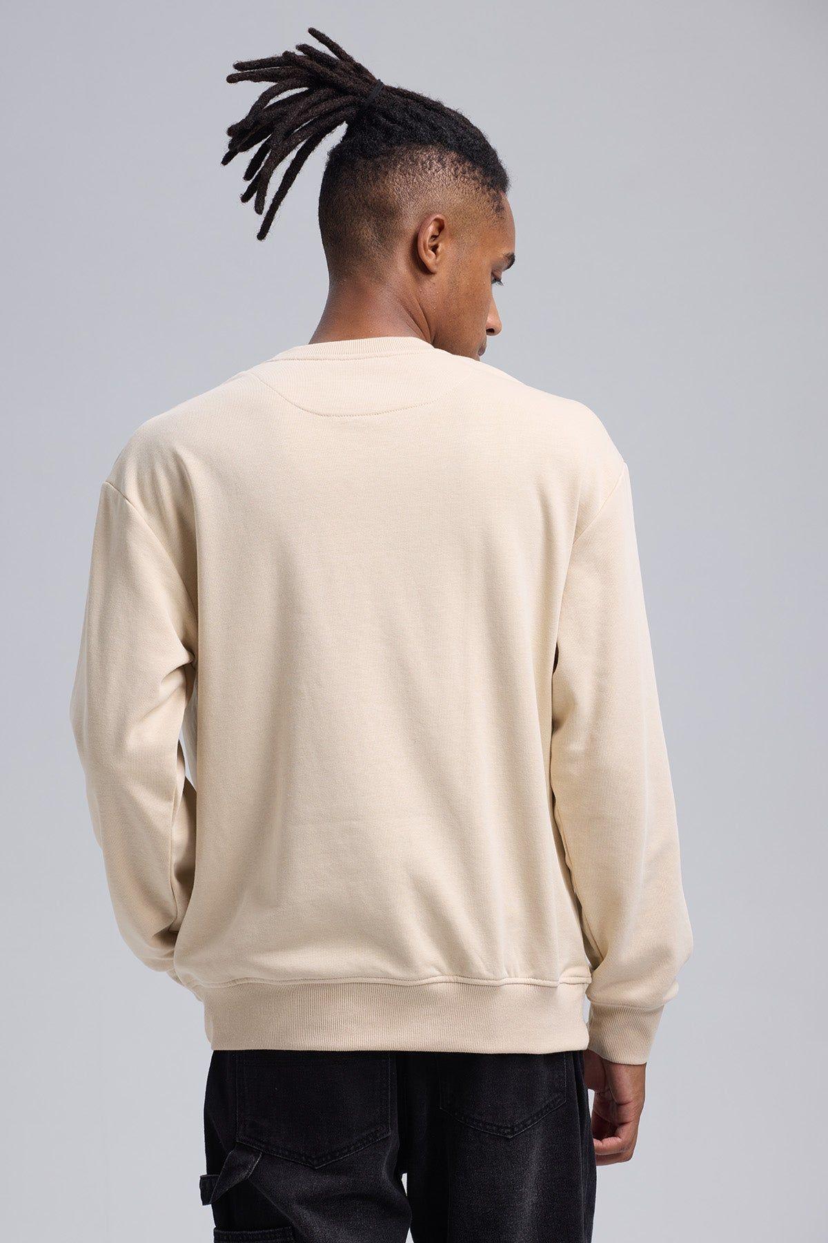 Polerón Hombre Aplicación Beige-2