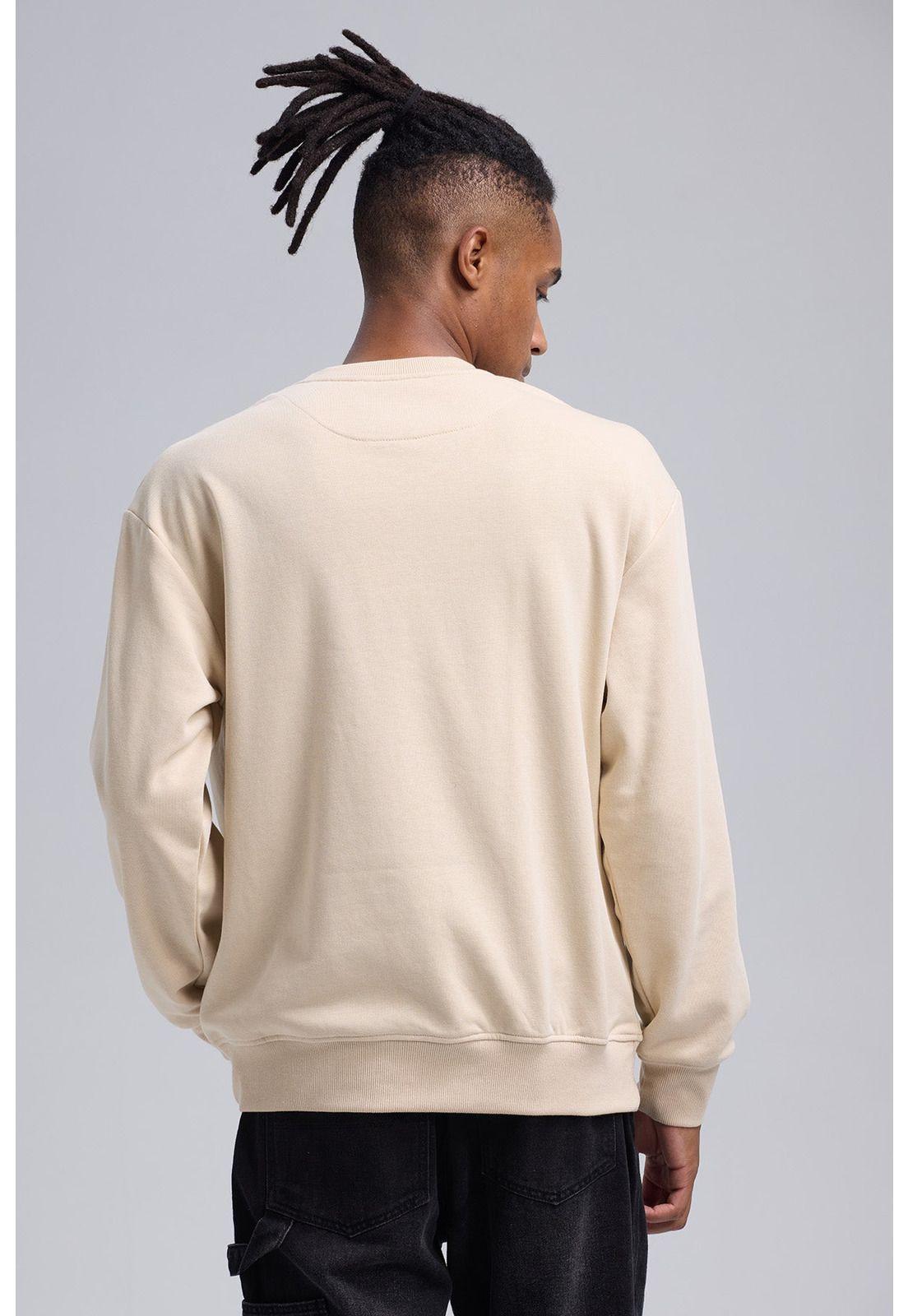 Polerón Hombre Aplicación Beige-2