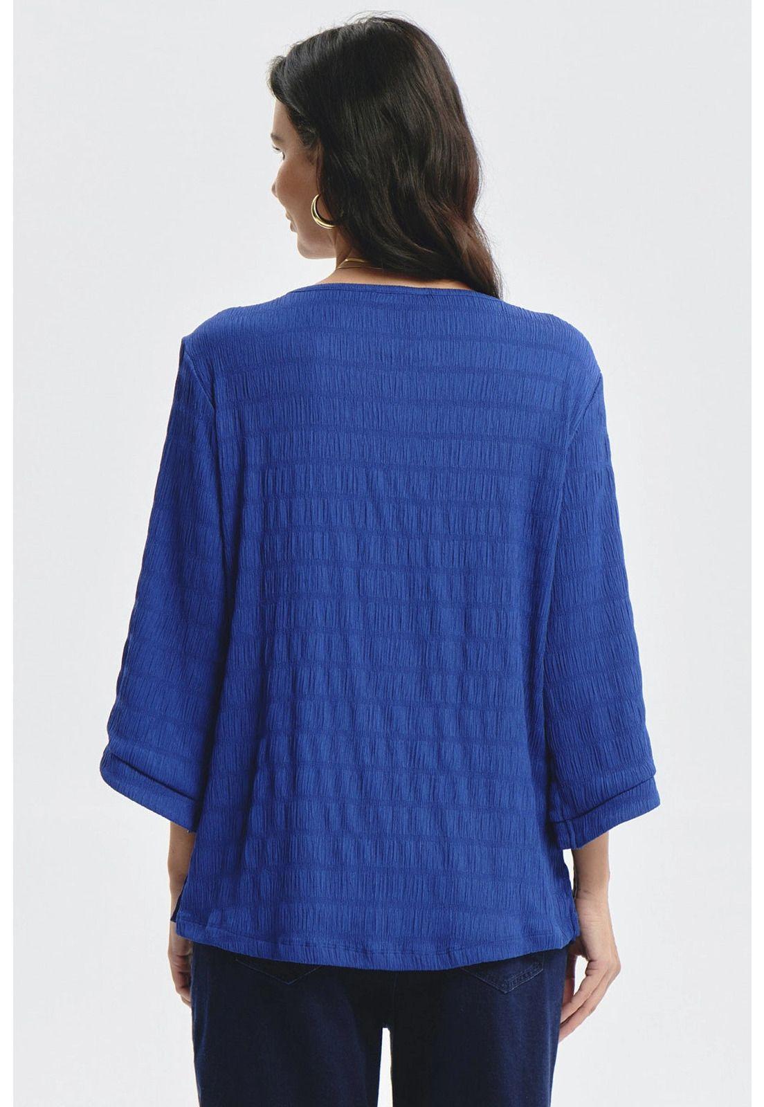 Polera Mujer Slim Azul - ll-2