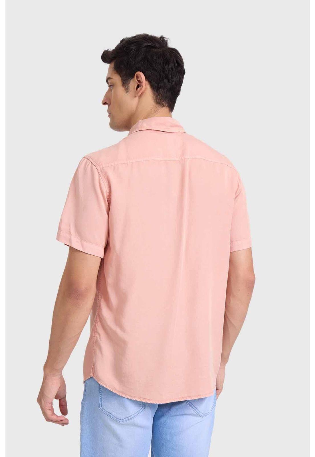Camisa Hombre Con Bolsillo Malva-2