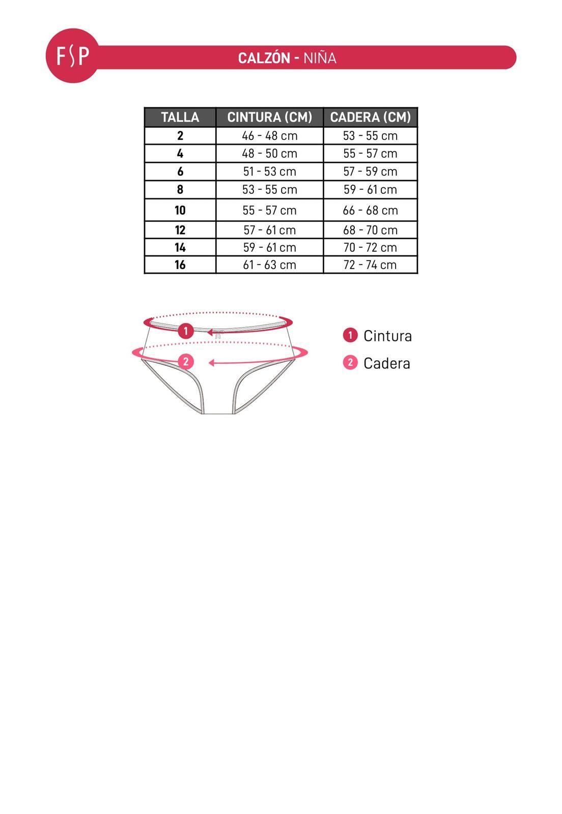 Calzón Niña Tripack Pantaleta Rosa-2