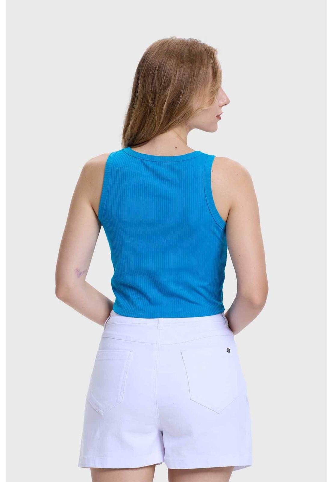 Polera Mujer Sudadera Azul Claro-2