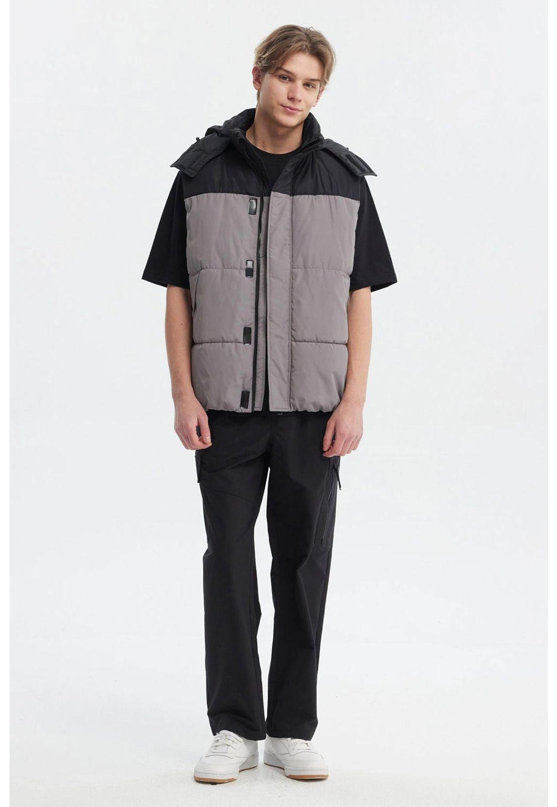 Parka Hombre Puffa Bicolor Negro-3