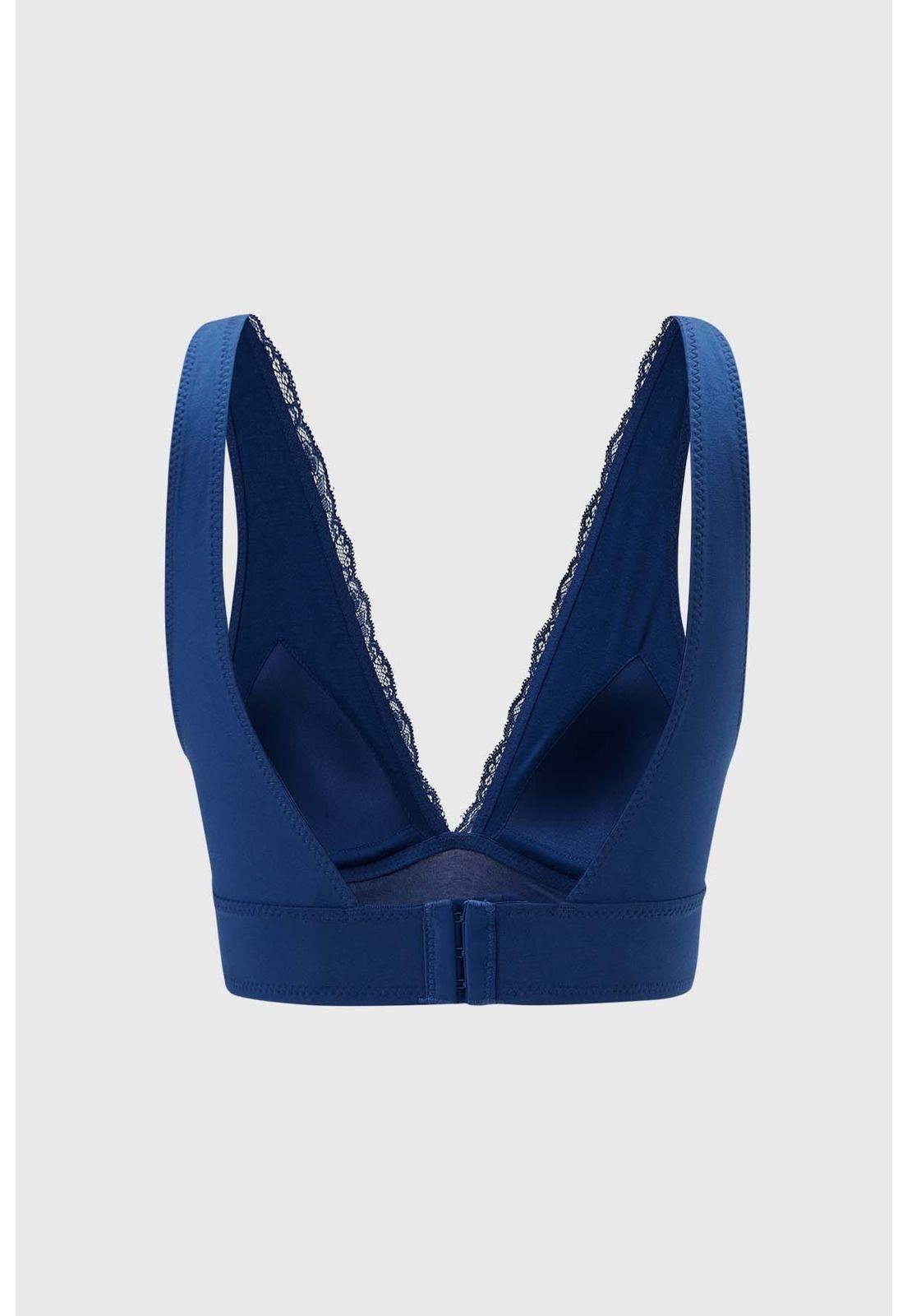 Sostén Mujer Peto Tipo Bralette Azul-1