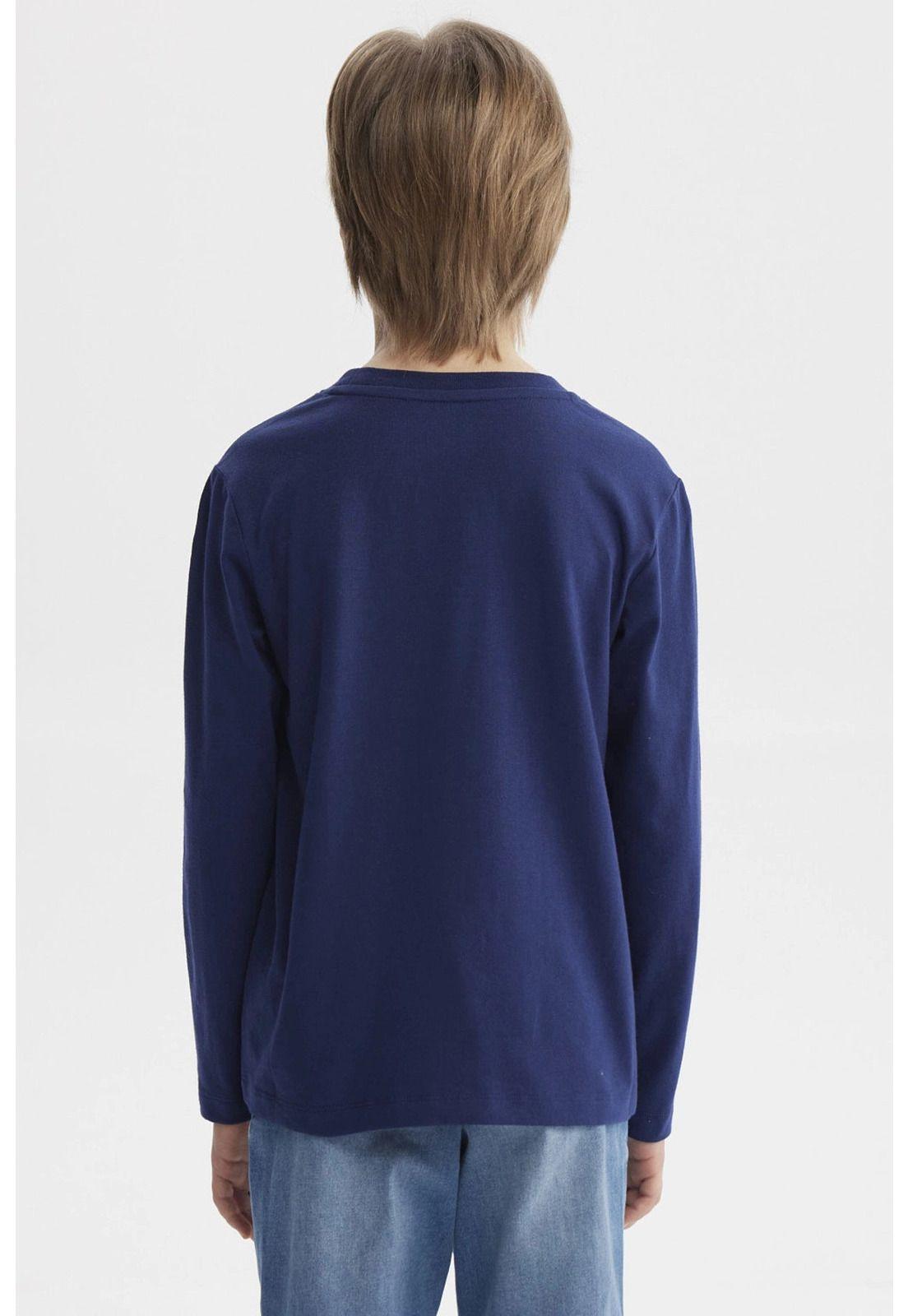 Polera Niño Toddler Print Azul Oscuro - ll-2