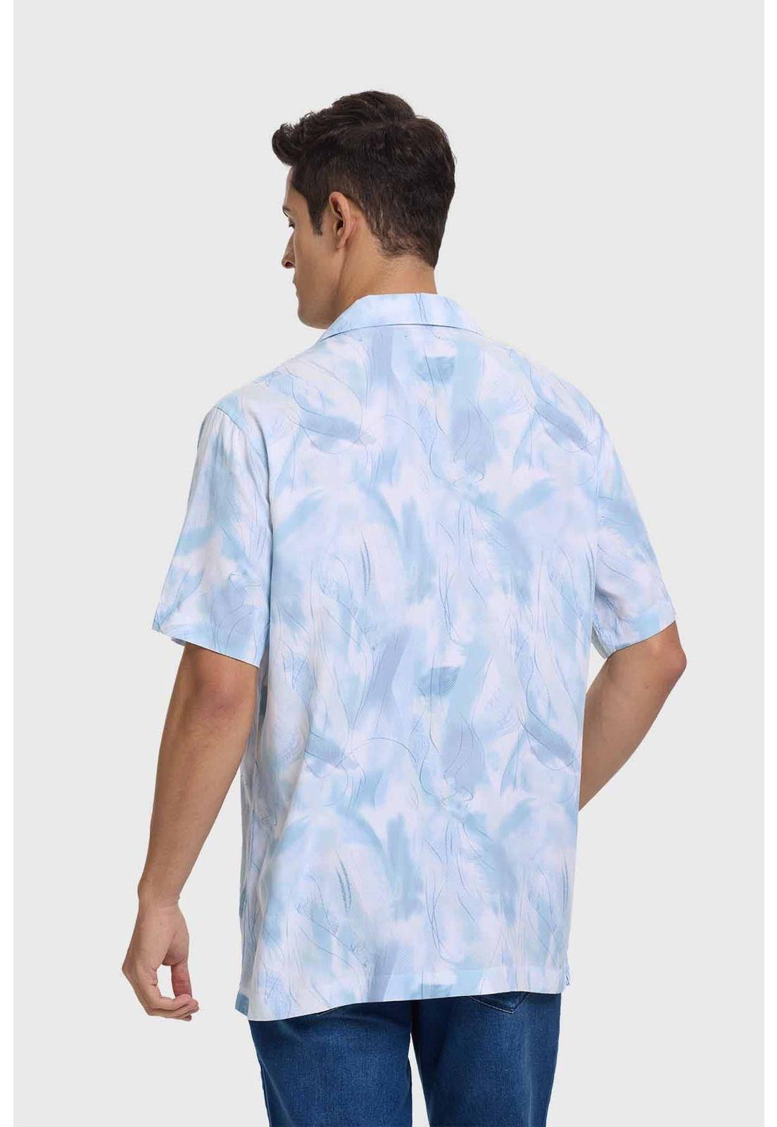 Camisa Hombre Marmolado Blanco-2