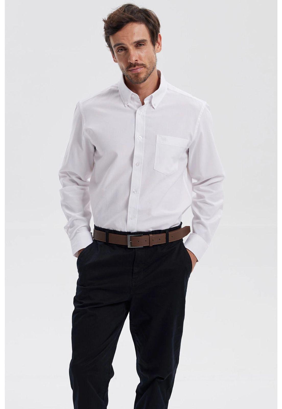Camisa Hombre Oxford Blanco - lll-0