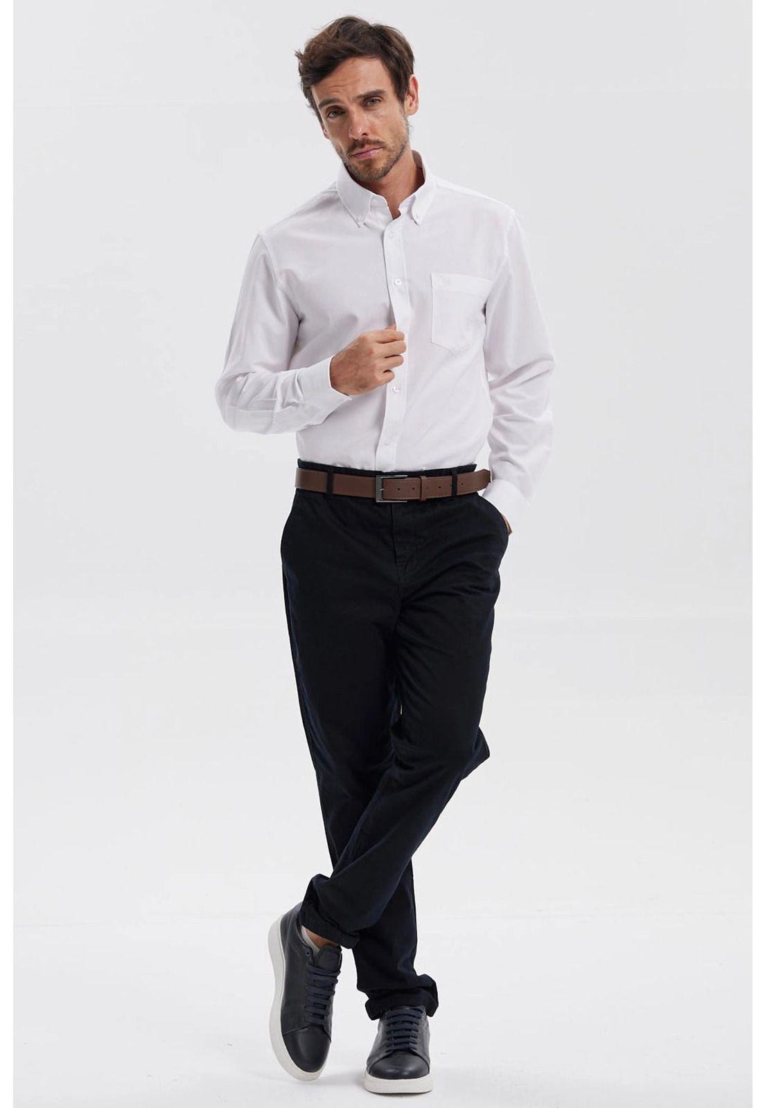 Camisa Hombre Oxford Blanco - lll-3