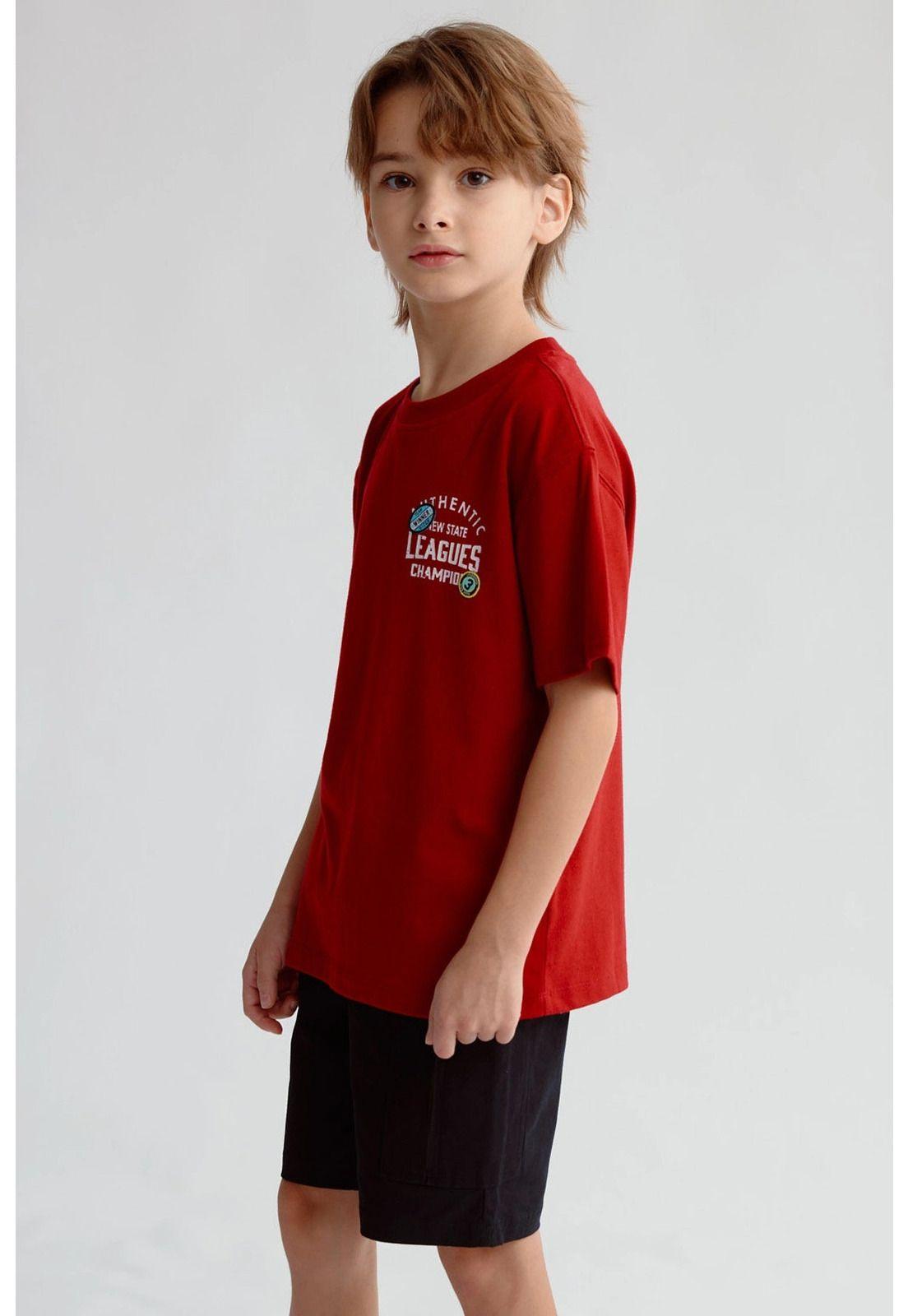 Polera Niño Print Posicional Burdeo-2