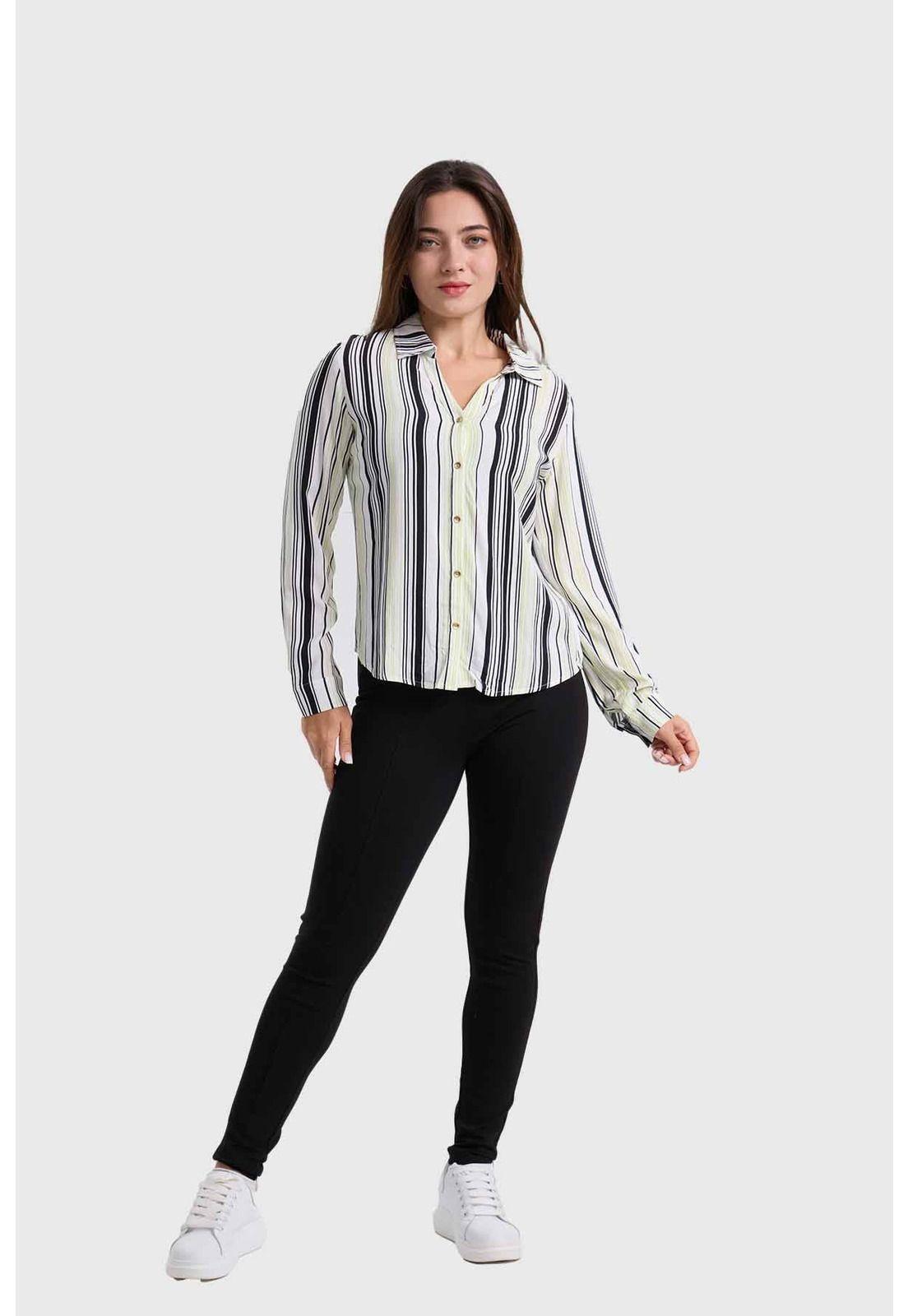 Blusa Mujer Abotonada Crudo - lll-3
