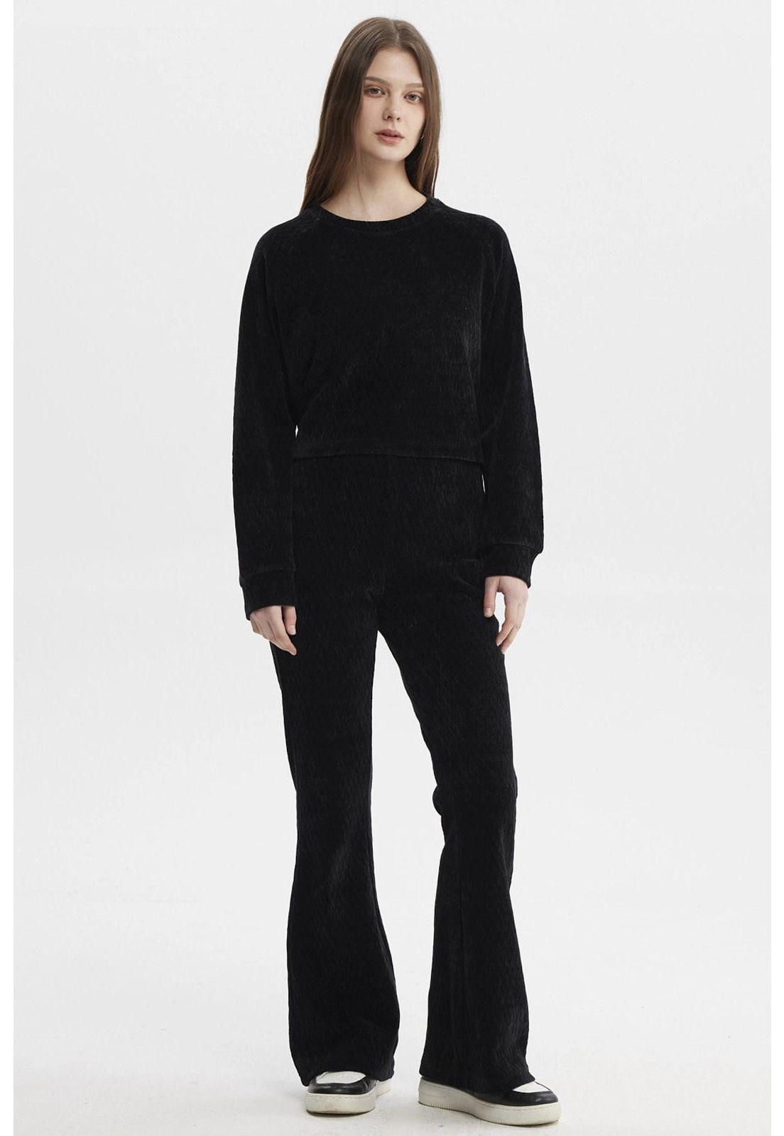 Pantalón Mujer Flare Negro - lll-3