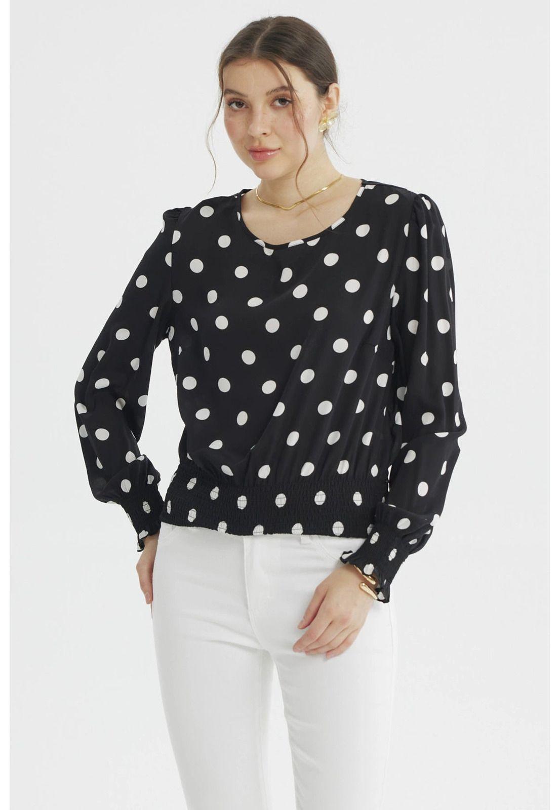 Blusa Mujer Slim Negro - ll-0