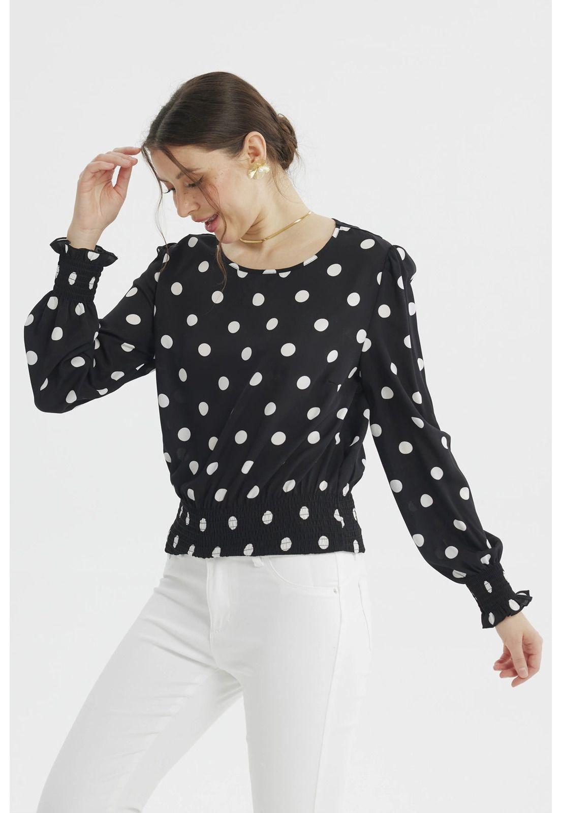 Blusa Mujer Slim Negro - ll-1