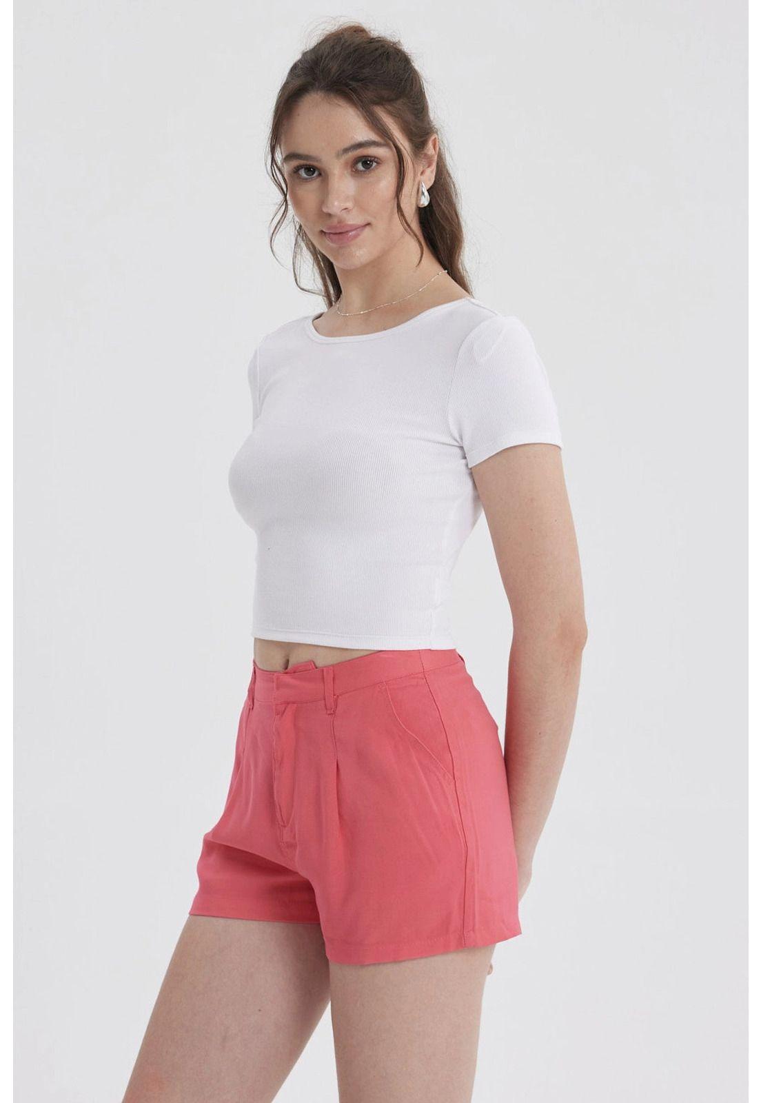 Polera Mujer Abertura Espalda Blanco-1