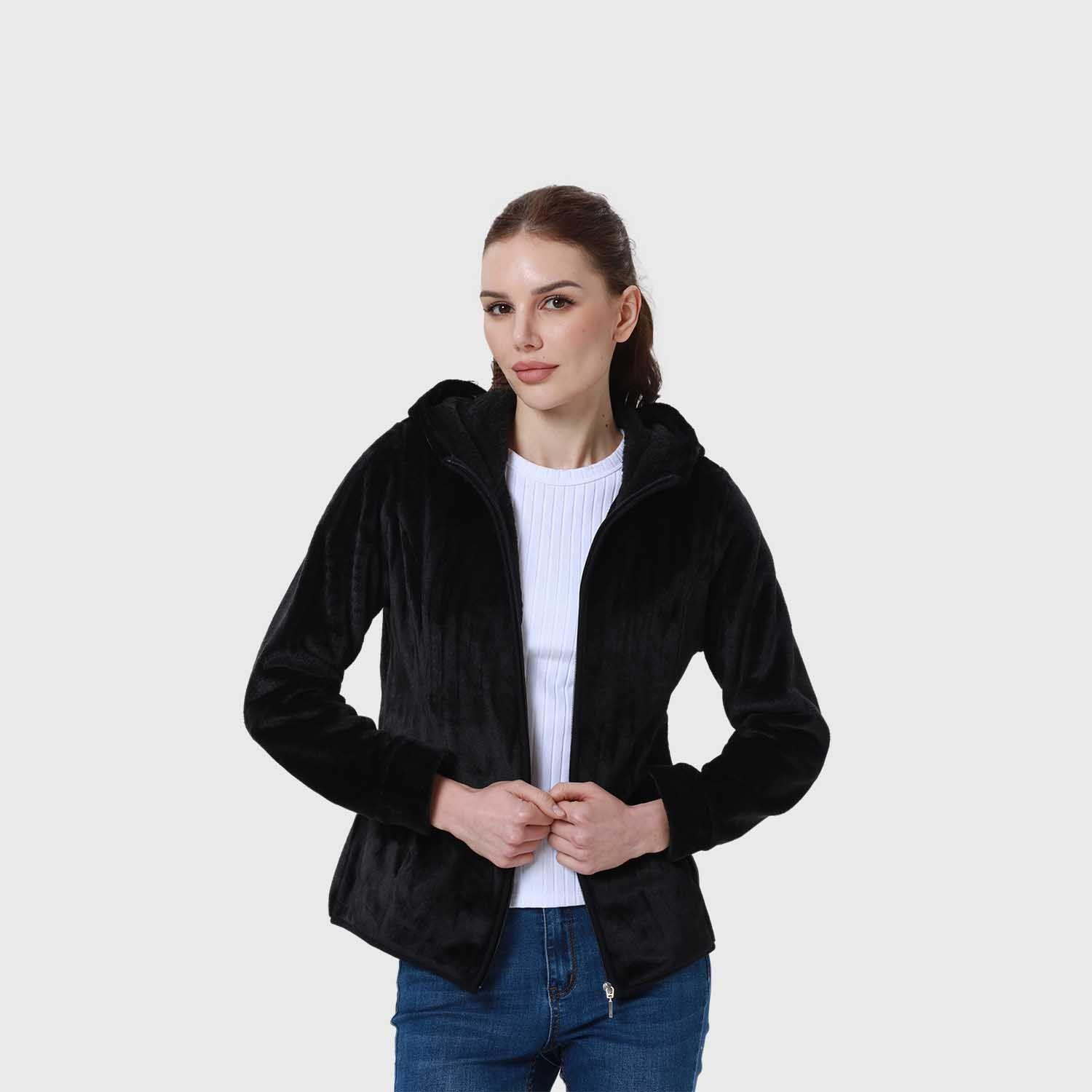 Polar Mujer Básico Full Zipper Negro Fsp Iii-2