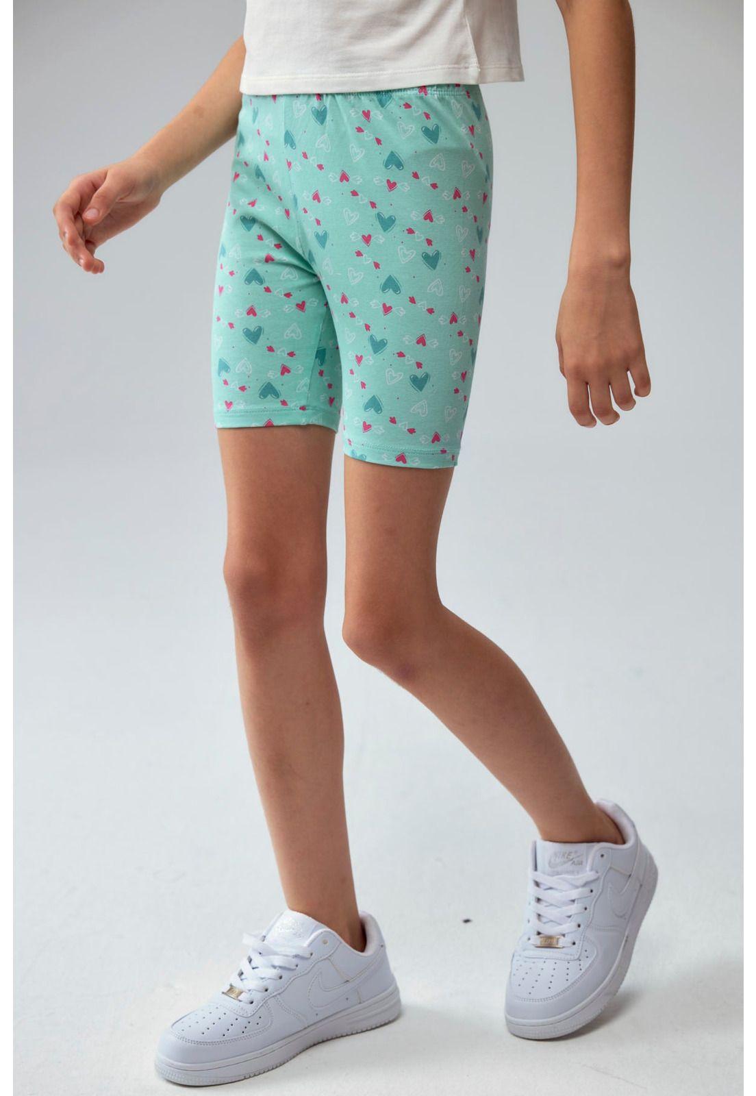 Calza Niña Biker Toddler Turquesa-2