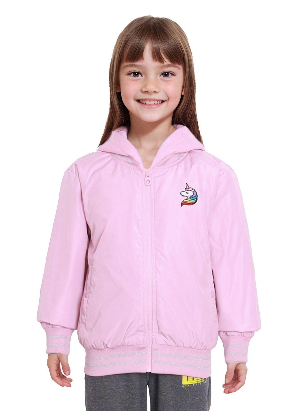 Chaqueta Niña Bomber Palo Rosa-0