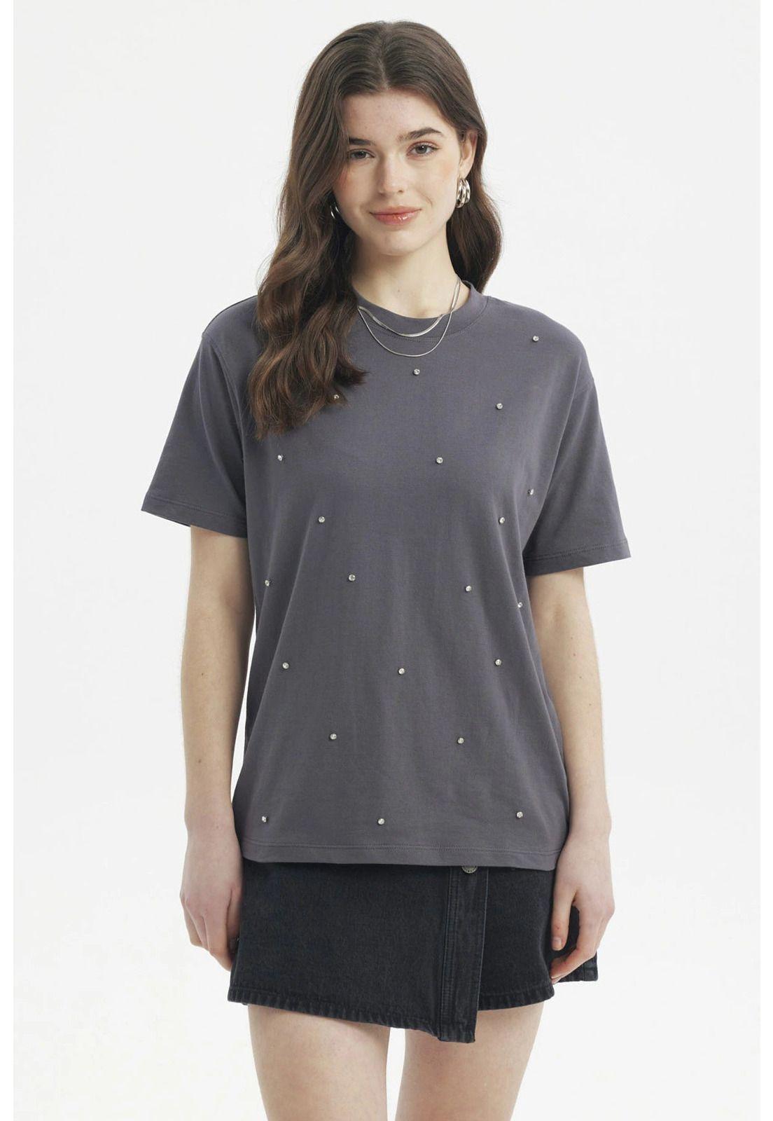 Polera Mujer Strass Gris Marengo-0