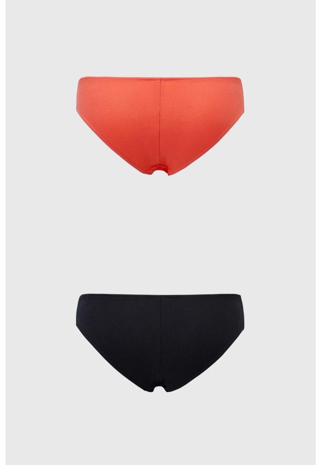Calzón Mujer Bikini Bipack Detalle Mesh Negro-1