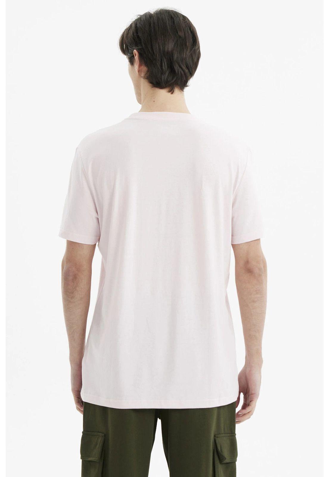 Polera Hombre Long Fit Básica Rosado Claro- ll-2