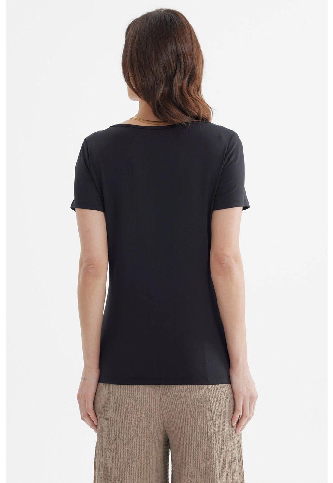 Polera Mujer Asimétrico Negro - lV-2