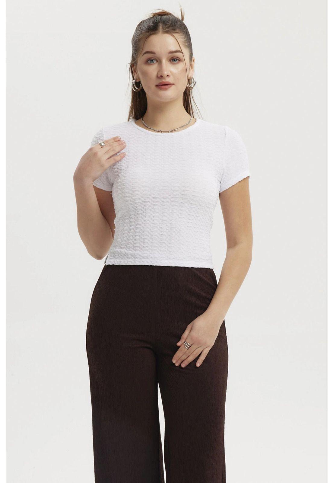 Polera Mujer Lisa Blanco- ll-0