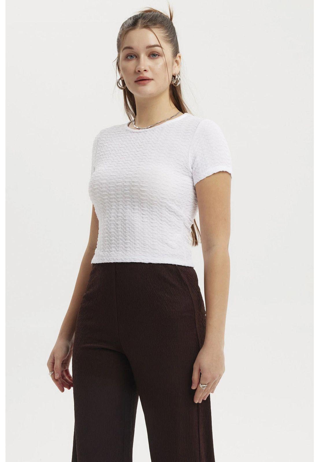 Polera Mujer Lisa Blanco- ll-1