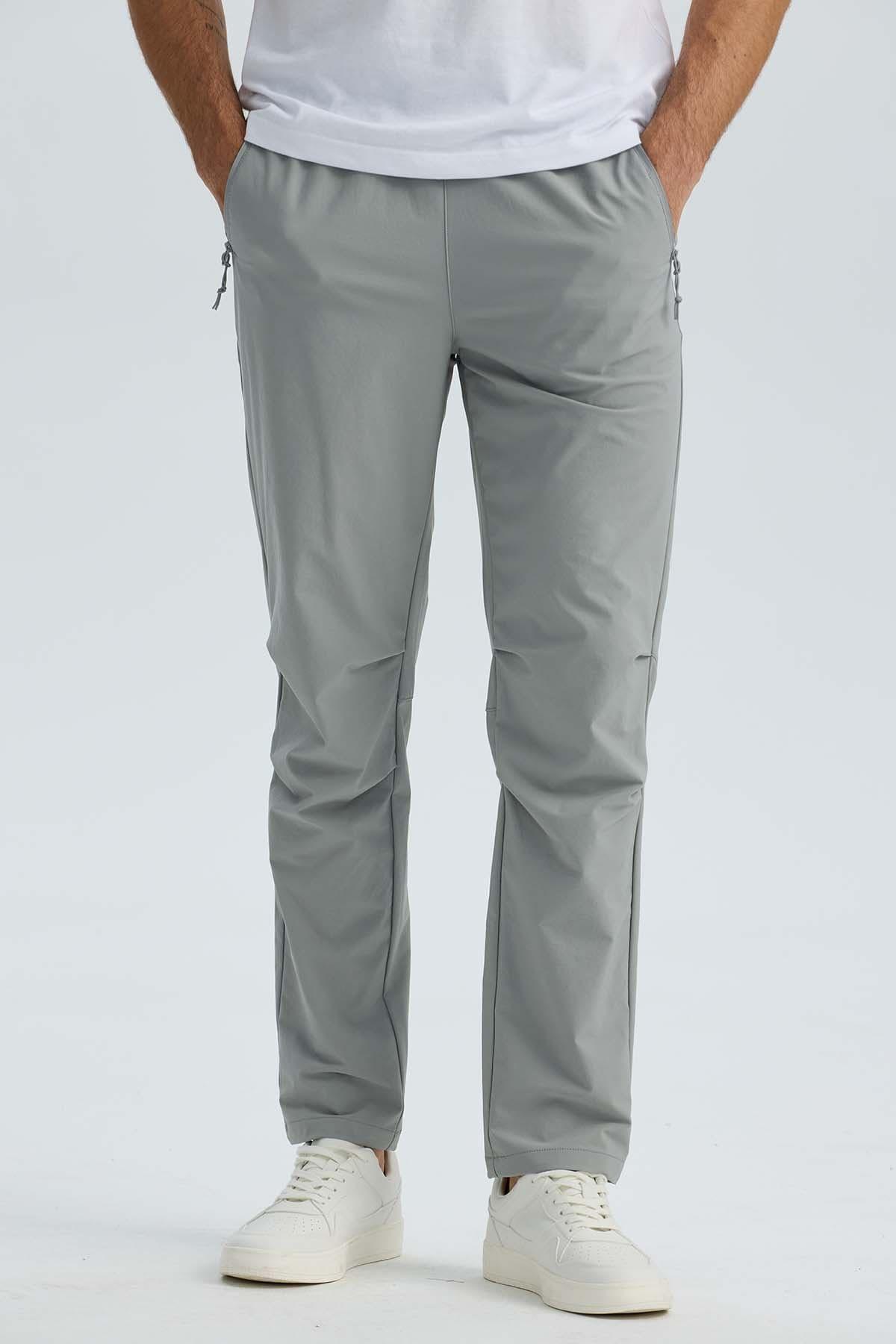 Pantalón Buzo Hombre Calce Recto Gris-1