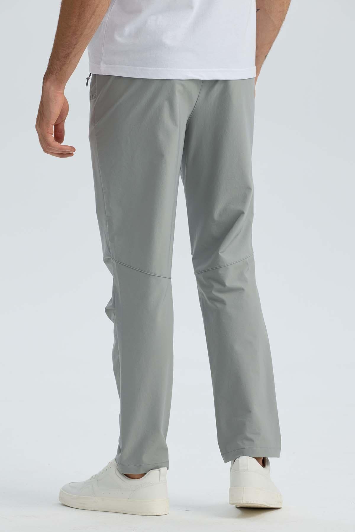 Pantalón Buzo Hombre Calce Recto Gris-2