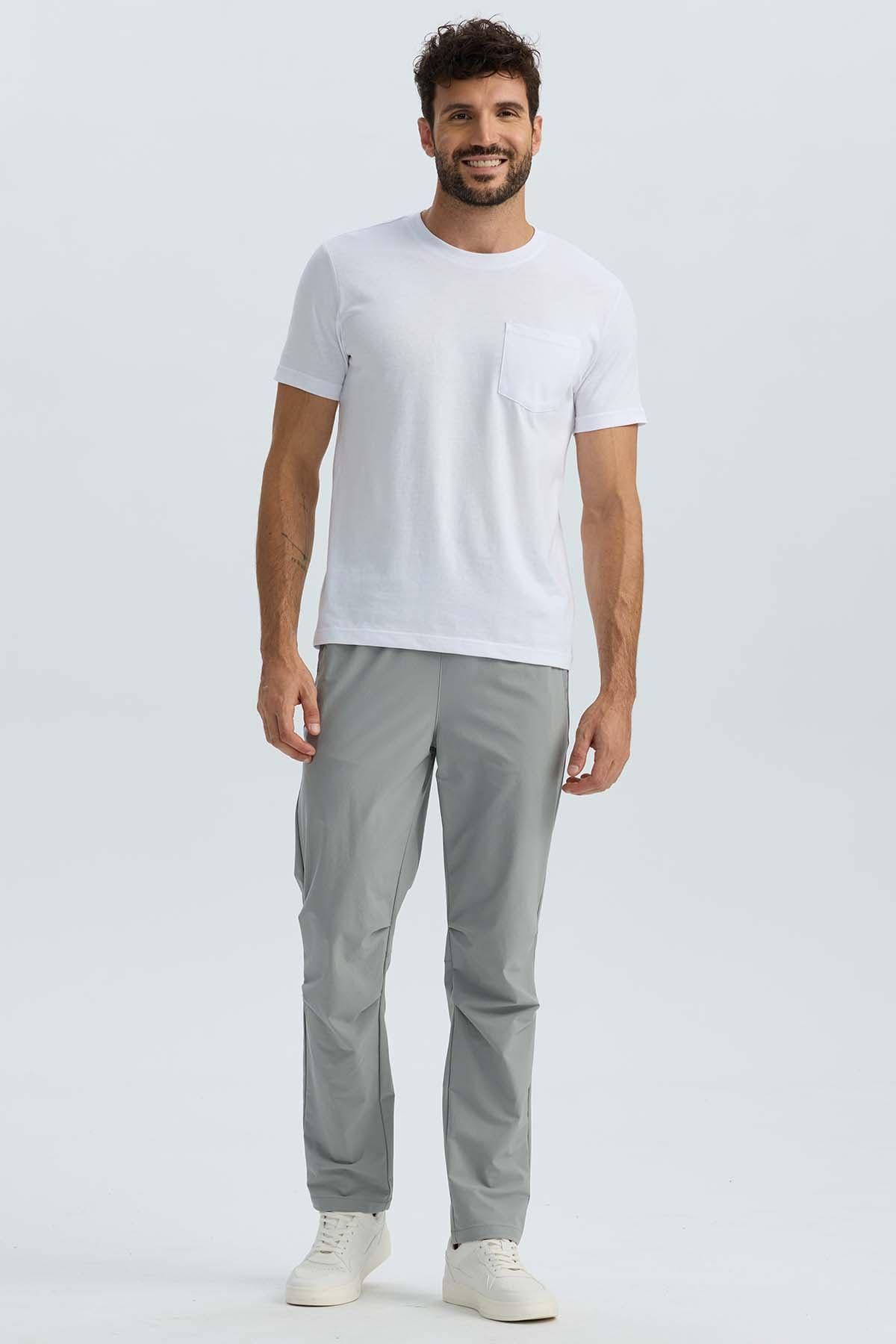 Pantalón Buzo Hombre Calce Recto Gris-3