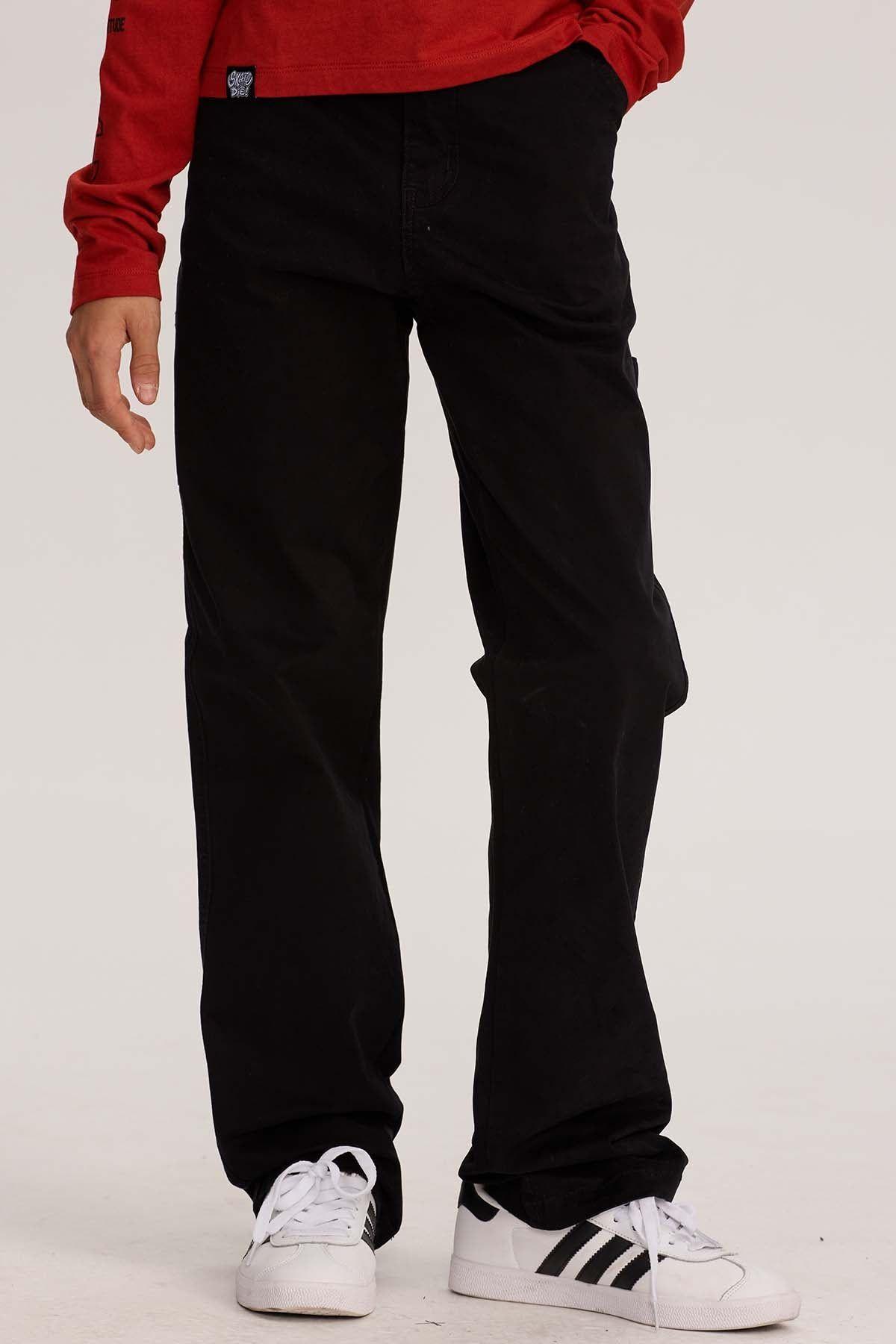 Pantalón Niño Recto Carpintero Negro-1