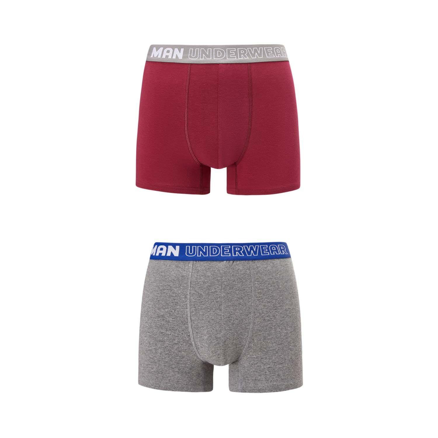Boxer Hombre Underwear Burdeo Fashion's Park-0